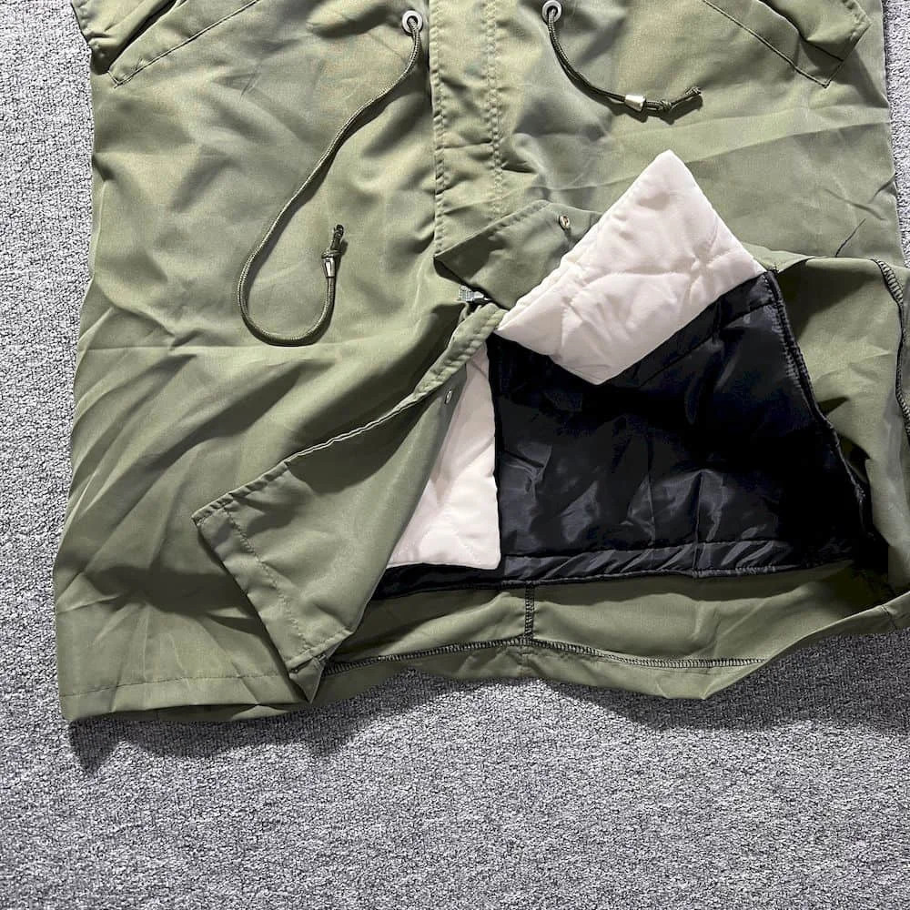 Winter Japanese Retro Stand Collar Long Cottonpadded Parkas Mens Causla Loose High Street Overcoat Windbreakers Male Clothes 241225