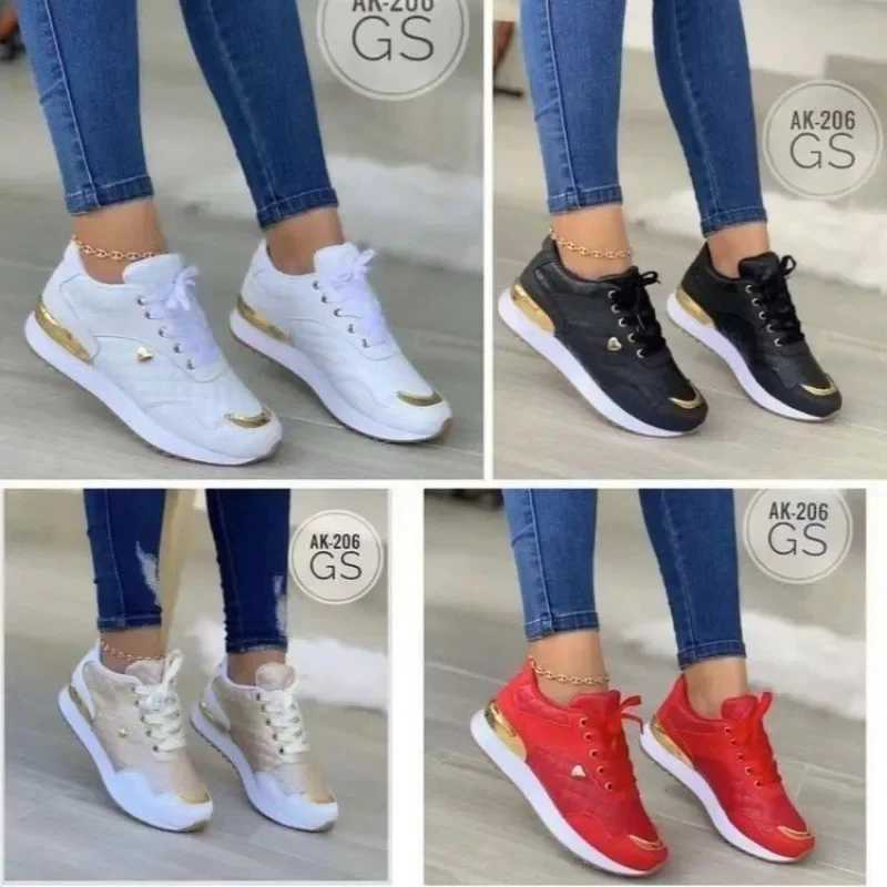 High Quality Heart Womens Sneakers Platform Tennis Shoes for Women Breathable and Comfortable Flat Shoes Walking Vulcanized Shoes Fall T241225