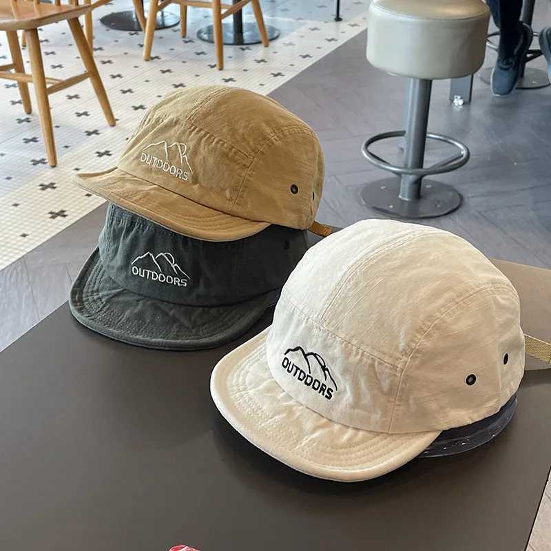 Womens baseball cap short Brim baseball cap mens sunny shawl cap cotton outdoor mountain duckbill cap Visors W241225