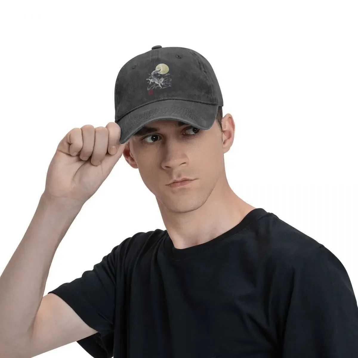Summer hat sun shade hat cloud hip-hop hat wolf cowboy hat pea hat W241225