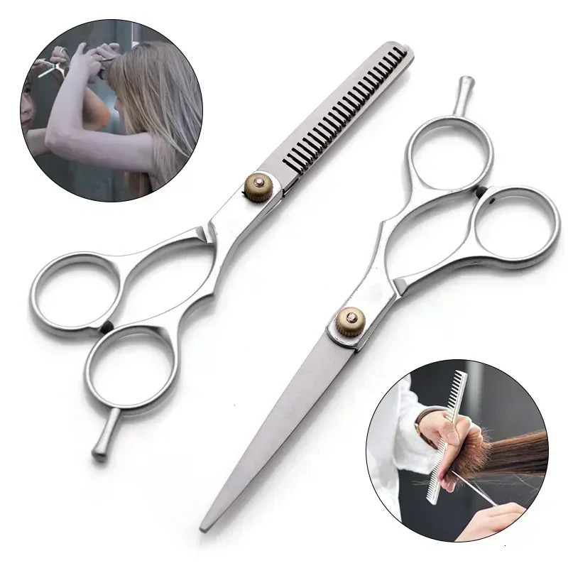 Stainless Steel Scissors for Hair Thinning and Cutting Clipper 6 inches Hairdressing Products Haircut Trim Hairs Cutting Barber 241225