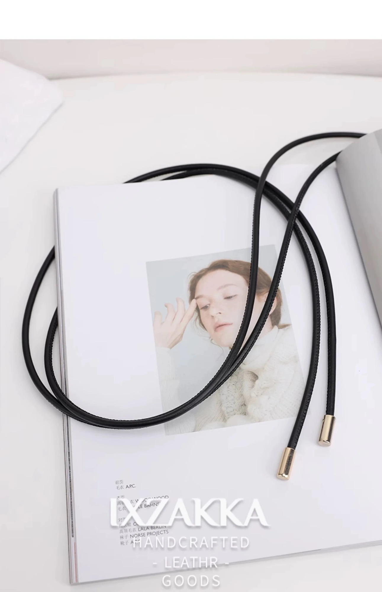 Sheepskin Knot Waist Rope Fashion Leather Round Rope Thin Belt Womens Small Belt Waist Closing Decorative Waist Chain for Dress 241225