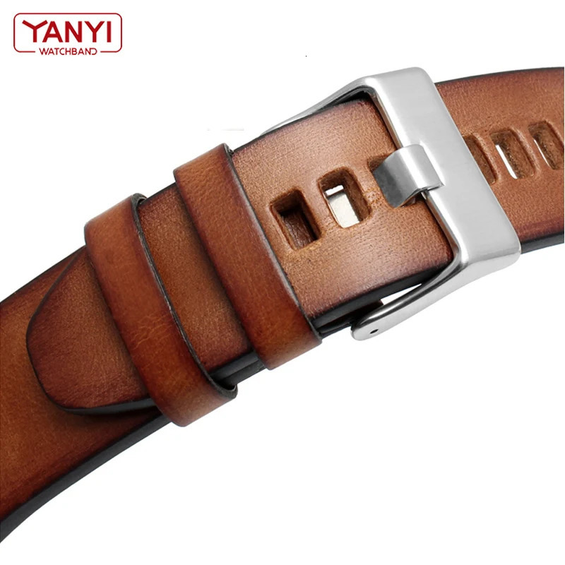 22 24m 26mm men Genuine Leather band for diesel DZ7406 DZ7408 DZ4476 DZ4343 watch strap Brown watchband Retro wristband Bracelet 241225