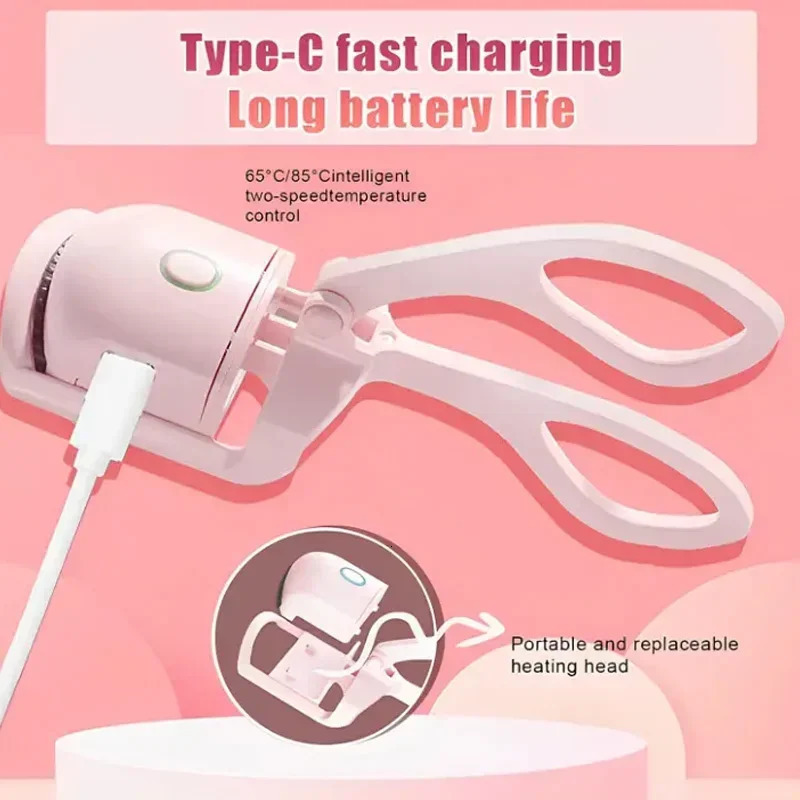 Electric Eyelash Curler USB Charging Model Fast Heating Portable Eye Lash Shaping and Lasting Curling Thermal Eyelash Clip 250103