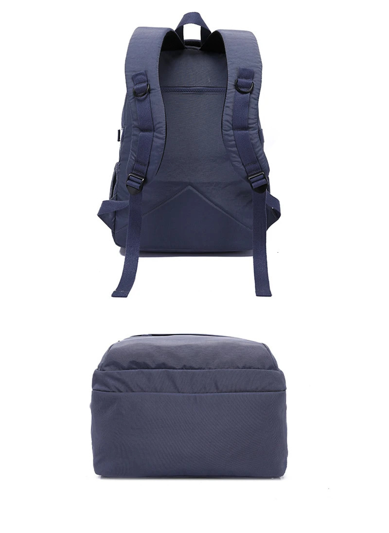 A4 Large Capacity Nylon Men Women Laptop Backpack Lightweight Waterproof Schoolbag Travel Bag Green Blue Red Pink Black M2303 241225