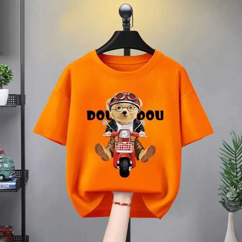 Clothing Sets Summer Baby Boy Clothes Set Children Girls Cartoon Bear Printed T-shirts and Shorts 2 Pieces Suit Kid Casual Top Bottom OutfitsY2412258U