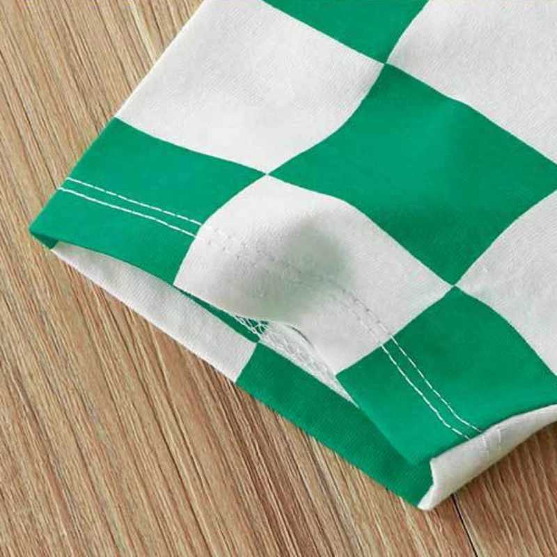 Clothing Sets Summer Children Boy Clothes Set Kid Girl Plaid Tshirts and Shorts 2pcs Suit Teenage Short Sleeve Top Bottom Outfits TracksuitsY241225EDT