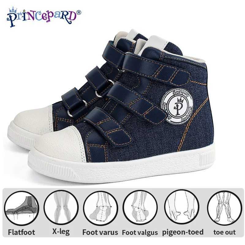 Athletic Outdoor Autumn childrens orthodontic shoes blue childrens sports shoes with correction buckle AFOs pointed toe walking arch support H241223