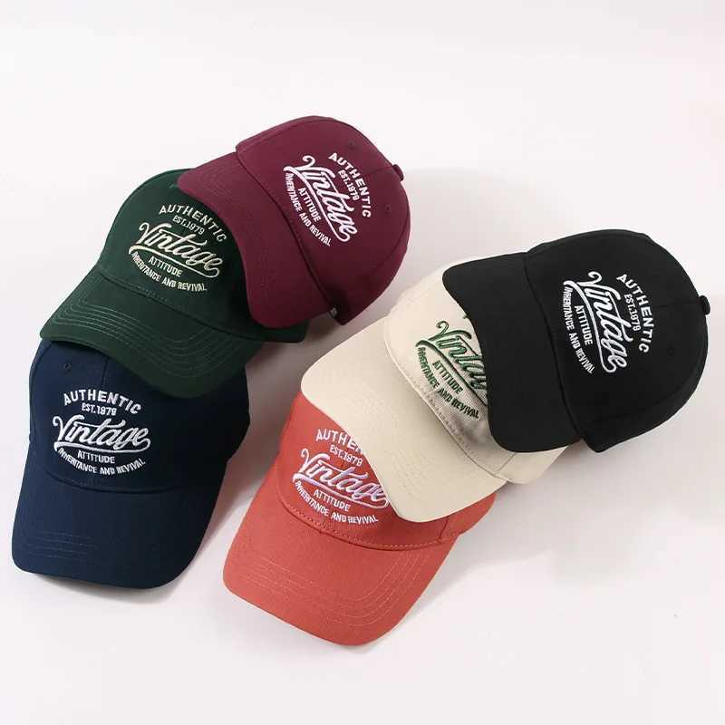 Retro letter baseball cap womens fashionable embroidery summer outdoor golf sun hat ponytail buckle foot cap W241225
