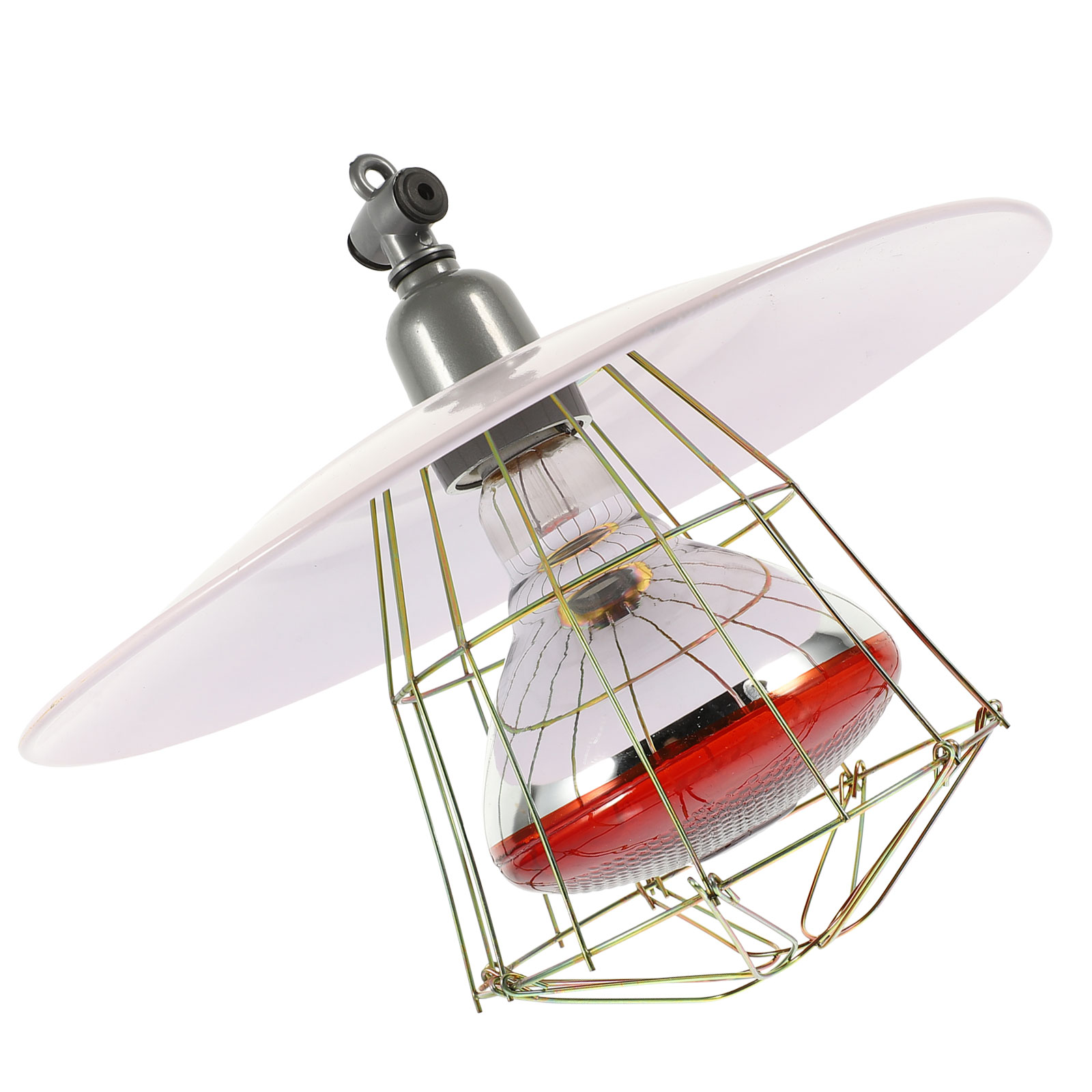 Heat Lamp Set Chicken Heating Pet Cage Warming Livestock Tool The Fence Aluminum Light Warmer Accessory