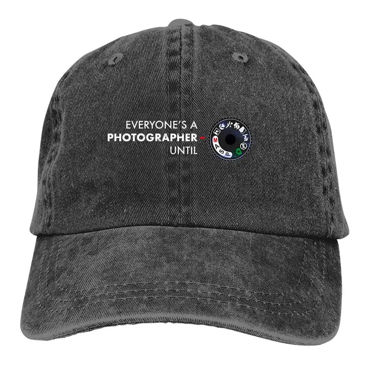 Manual mode DSLR lens analog film baseball cap Peaked cap photographer camera patent denim cap mens truck dad cap W241225