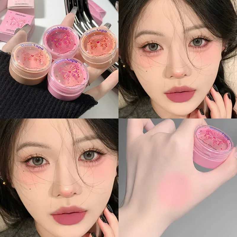 6 Colors Butterfly Girl B Cream Matte Natural Makeup B Palette Cheek Contour Ber Mud Monochrome Peach Rouge TintXJ241225