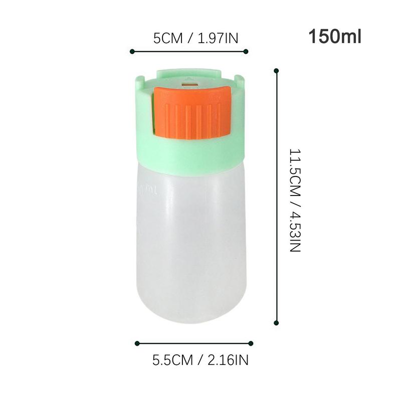 Aquarium Feeder Fish Food Feeding Bottle Quantitative Pond Feeder 0.5g Precise Measuring Refillable Feeding Bottle Manual Fish