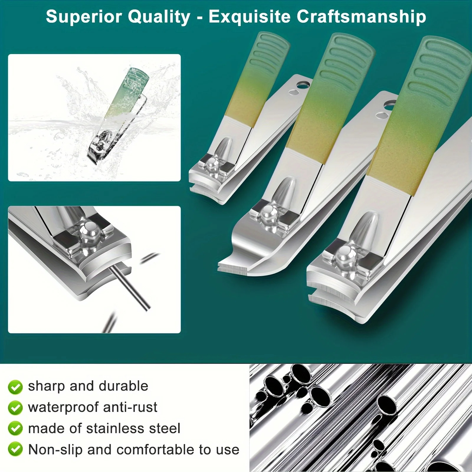 30 PCs Manicure Cutters Household Stainless Steel Manicure Kit Nail Clippers Pedicure Nail Scissors Tool 241225