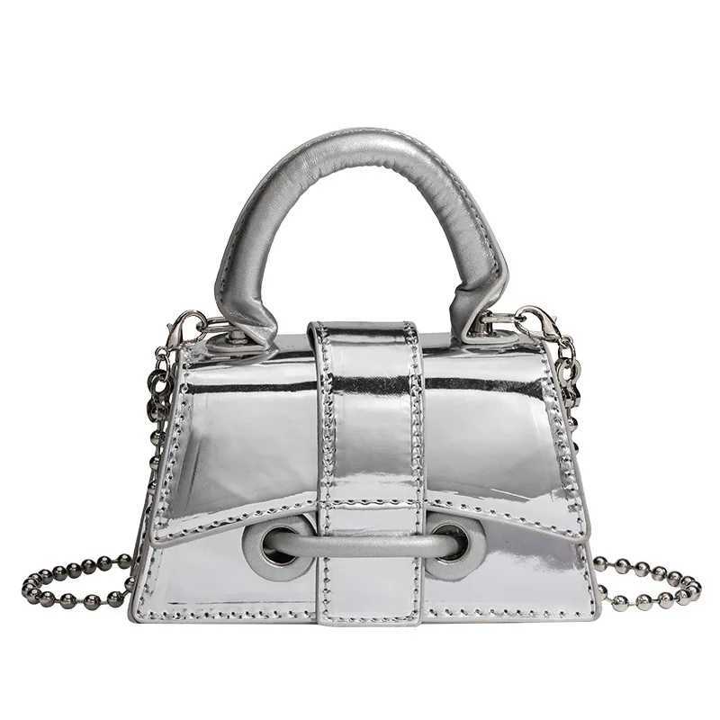 Vintage Women Sier Beading Chic Crossbody Bag Luxury Shoulder Cluh Bag Fi Mini Coin Purse Cute Cosmetic Storage HandbagXJ250121
