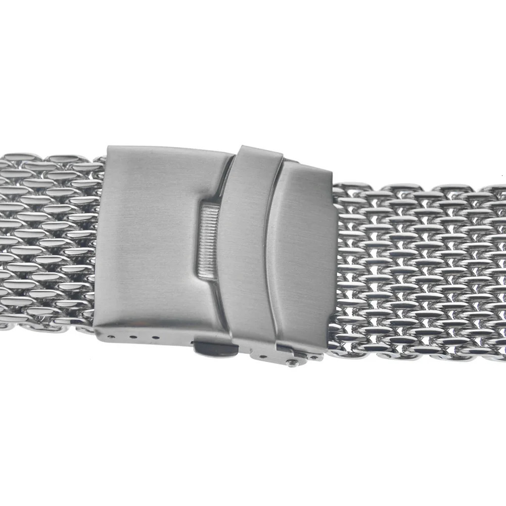 Shark Watch Stainless Steel Shark Mesh Watch Band Strap Accessories 18 20 22 24mm Bracelet 241225