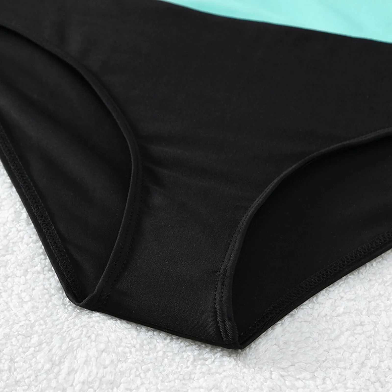 Womens high waisted bikini two-piece mixed color sexy push up plus size swimsuit summer beachwear 2024W241225