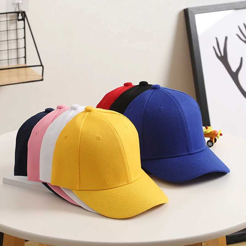 Candy Color Cute Childrens Baseball Hat Summer Student Hat Sun Protection Peaked Hat Travel Holiday Beach Sunshine Hat W241225