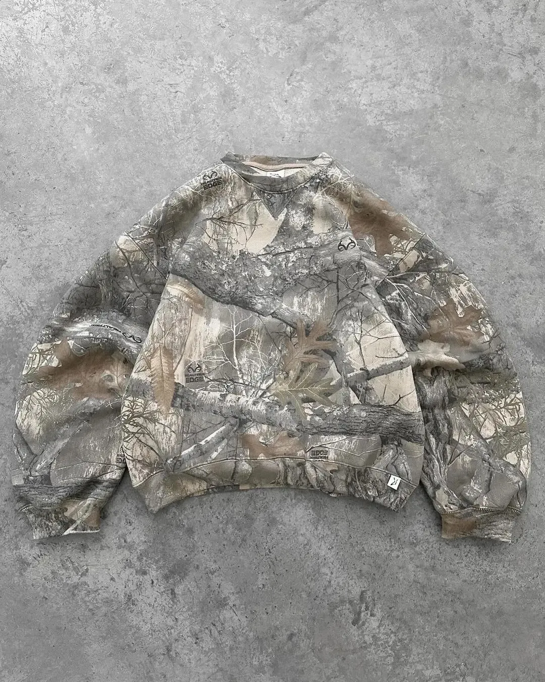 Streetwear Camouflage Two Piece Set Y2K Zipper Loose Sports Pants Casual Wide Leg Pants
