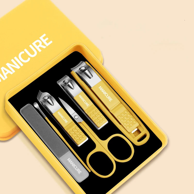 5/6 pcs Nail Clipper Set HighGrade Household Nail Clippers Men Women Universal Pedicure Tools Simple Portable EDC Nail Tools 241225
