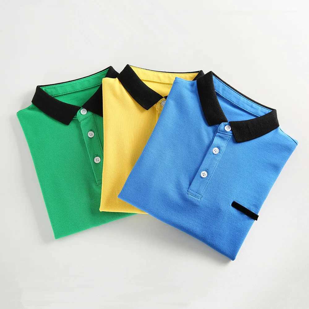 Boys School Uniform Short Sleeve Polo Shirt Summer Kids Tops Cotton For Childrens 4 6 8 10 12 14 15 Years Wear LC351XJ241225