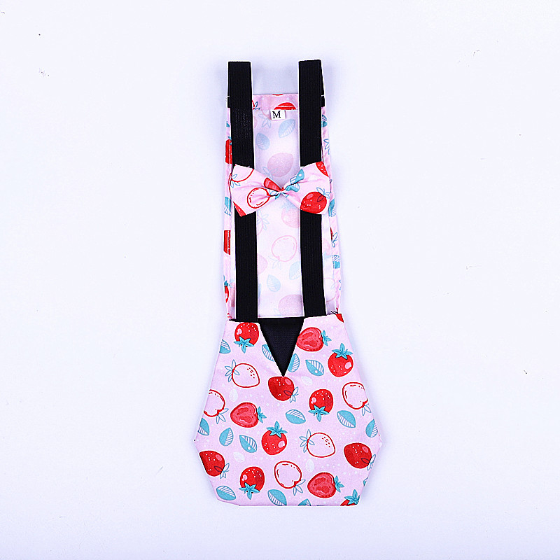 1PCS/S M L Pet Clothing Cole Duck Cute Diaper Chicken Duck Goose Diaper Elastic Strap Velcro Bow Decorative Pet Accessories