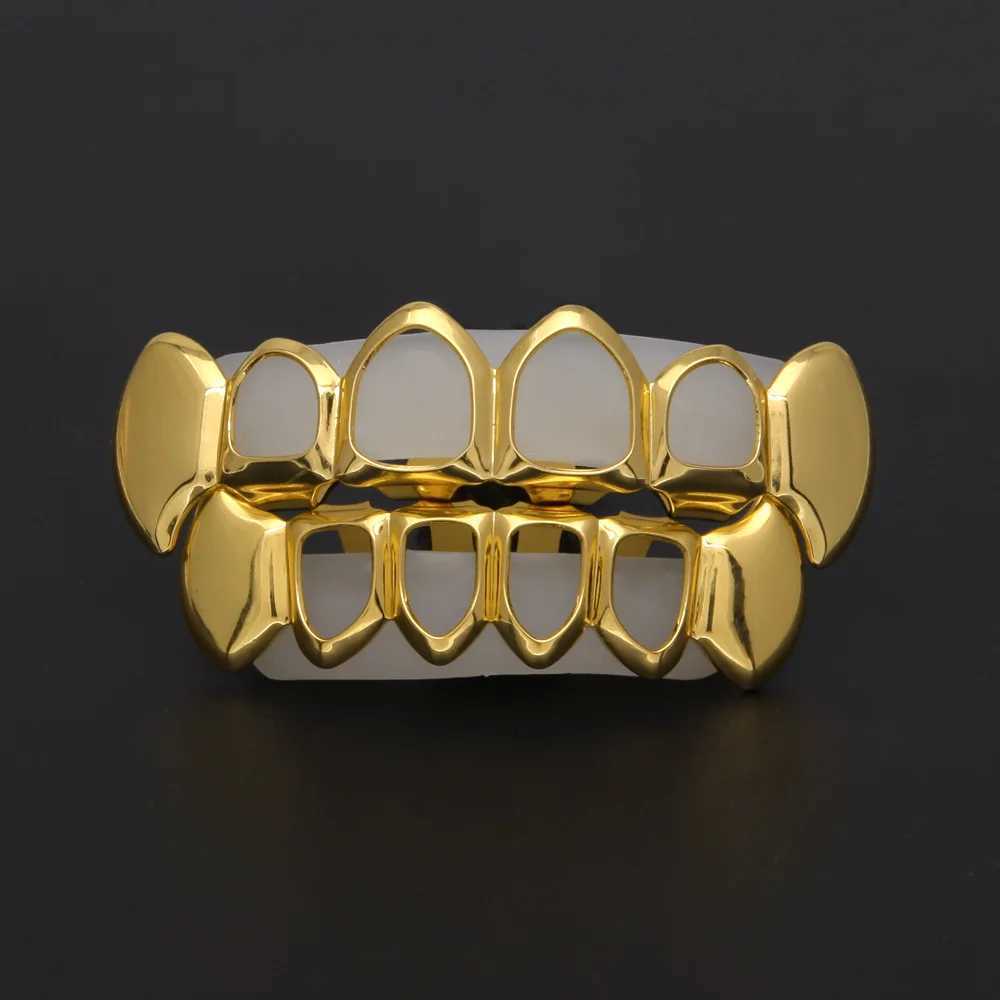 2022New Bling Teeth Grillz Top Bootom Dental Mouth Punk Teeth Cs Cosplay Party Tooth Rper Hip Hop Jewelry TG005XJ241225