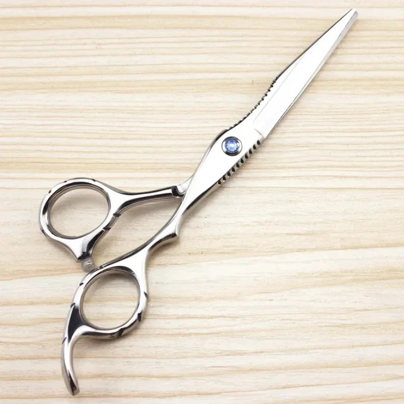 Professional 440c 6 Inch Sapphire Hair Scissors Set Hair Clipper Cutting Scissor Barber Thinning Shears Hairdressing Scissors 241225