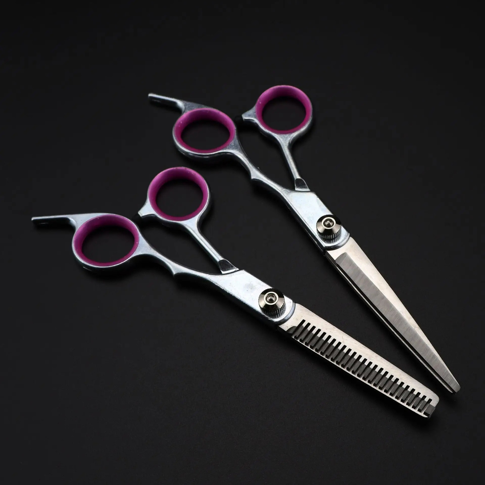 Hair Scissors 6 Stainless Hairdressing Scissors Barber Shop Hair Cutting Scissors Thinning Shears Haircut Set Drop 241225