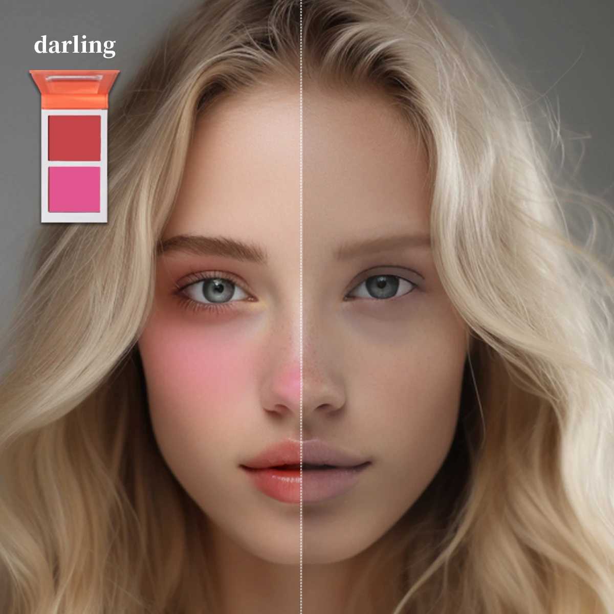 4-Color Velvet Powder B Palette Duo Hot Pink Highly Pigmented Silky Smooth Cheek Tint set Rose Matte Ber Mothers DayXJ241225