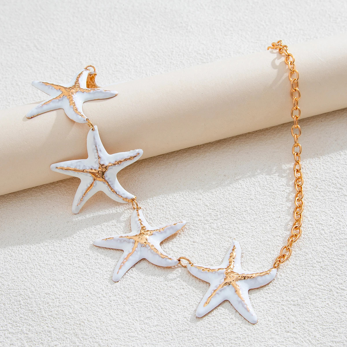 KunJoe Sexy Creative Beach Starfish Waist Chain for Women Bohemian Star Belly Chain Summer Body Jewelry Bikini Dress Belt 241225