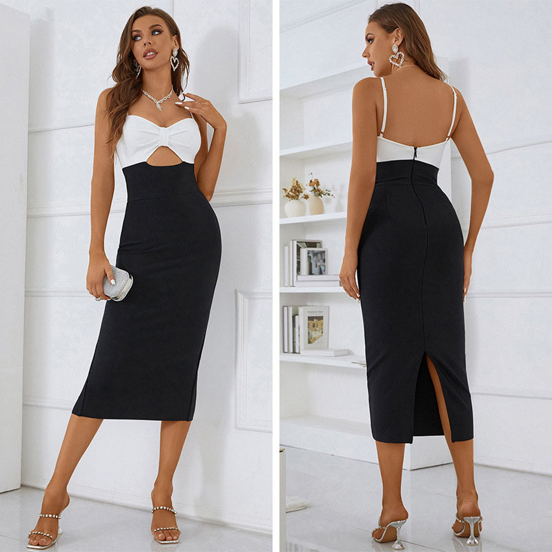 L180 Female Fashion Technician Tight Hip-wrapped Tube Top Skirt Sexy Dress