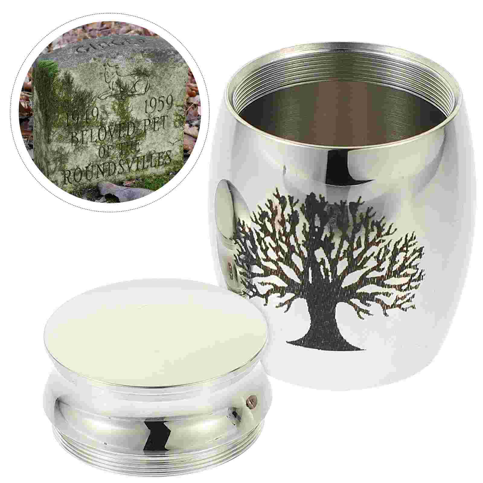 Urn Pet Funeral Ashes Necklace Animals Dog Urns Gift Stainless Steel Tank Metal Fine Cremation Container Dad