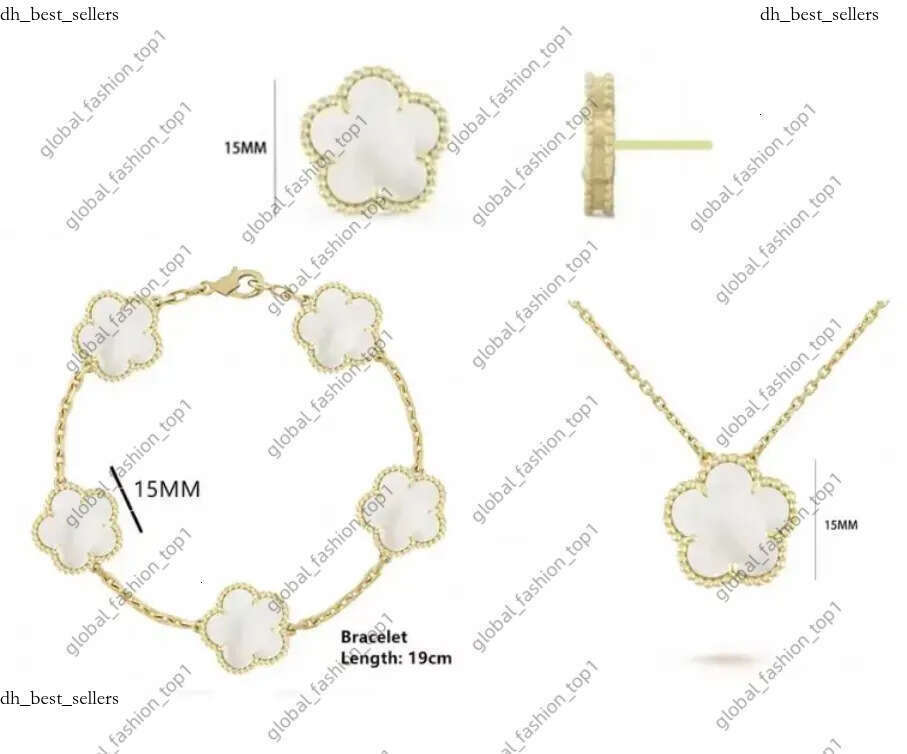 four leaf clover bracelet women bracelets designer jewlery for women Stainless Steel custom made bracelet luxe bracelet designer bracelet set Fashion with box d7a