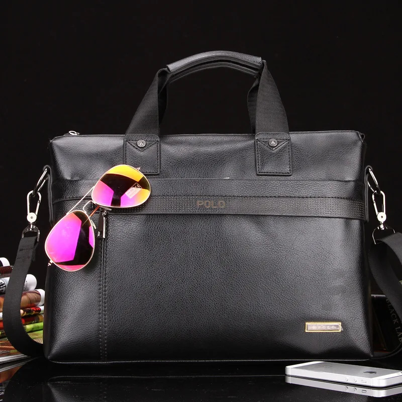 Men Briefcase Bag for Documents Leather Mens Business Travel Big Capacity A4 Document Organizer handbag 241225