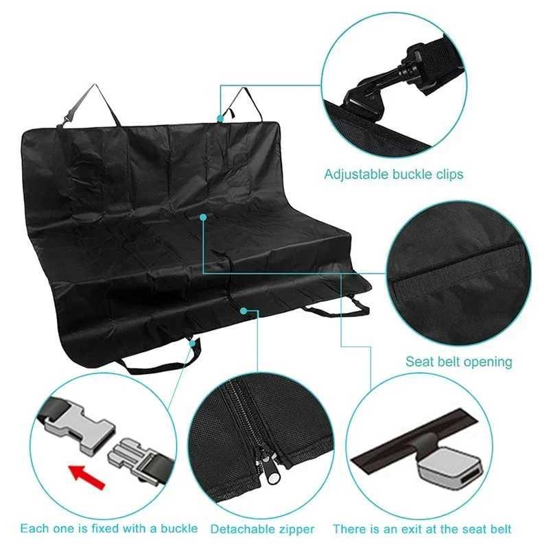 Dog Car Seat Covers Dog Car Seat Cover Waterproof Pet Carrier Backseat Cushion Mat for Dogs Folding Cat Hammock Trunk Rear Back Seat H250211