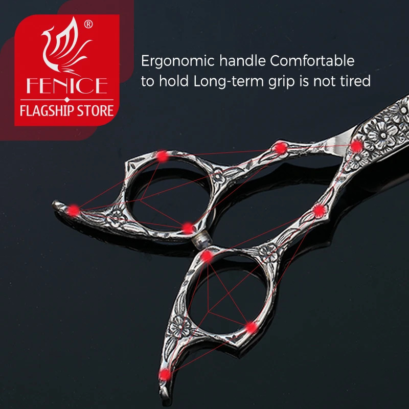 Fenice 6 inch Master Series High-end VG10 Steel hair cutting scissors barber scissors hairdressing shears salon styling shears 241225