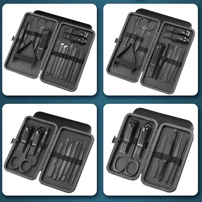 Professional Nail Clipper Set Manicure Cutters Stainless Steel Ear Spoon Nail Clipper Beauty Tools Home Salon Use Manicure Kit 241225