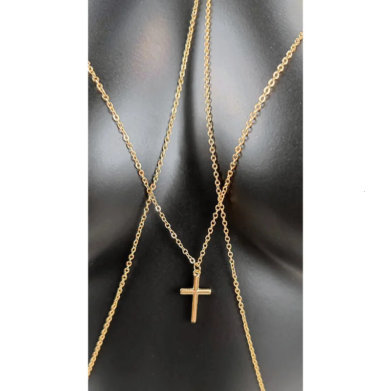 Cross Necklace Body Chain Waist Chain for Women Body Jewelry Chain Sexy Party Bikini Fashion Dress Y2k Accessories Pendant Goth 241225