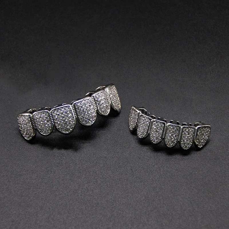 1Pc/Set Hip Hop Bling Teeth Grills Set Unisex Top Bottom Mouth Teeth Grills Tooth C Removable Dental Fashion AccoriesXJ241225