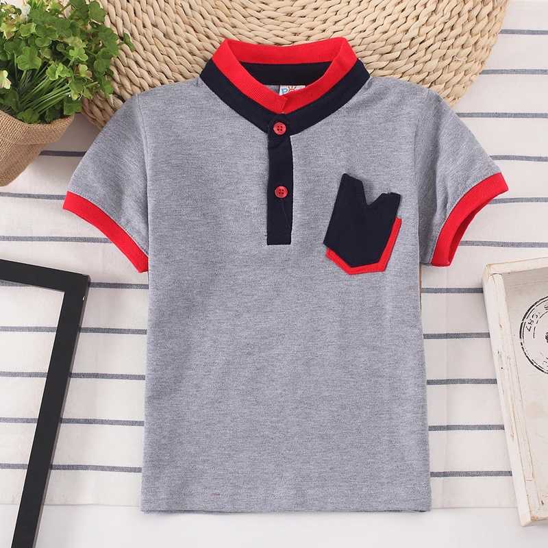 2022 Fashion Kids Boys Polo Shirts Teens 2-14 Years Cotton Short Sleeve Baby Boy Polo Sports Shirt Tops Children ClothingXJ241225