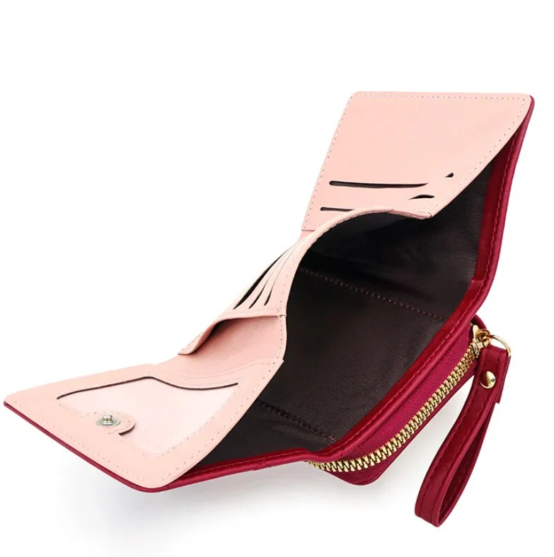 designer Wallets for Women Cute Wallet Luxury TLXT Lady Pink Purse Womens Small Women Leather Wallet Coin Purse Womens Wallet Designer