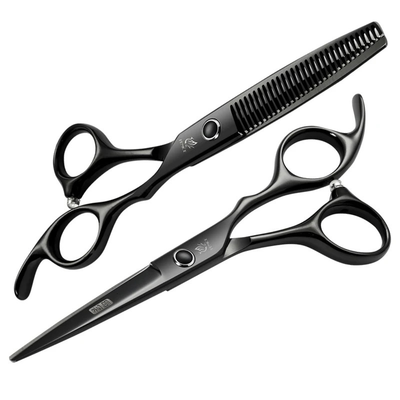 Fenice Professional 6 inch Hair Scissors Thinning Barber Cutting Hair Shears Scissor Tools Hairdressing Scissors 241225