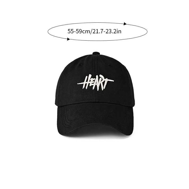 Embroidered letter baseball cap solid color foot cap suitable for men and women adjustable outdoor sunlight cotton casual snap cap W241225