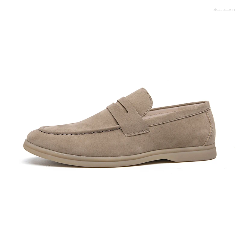 Casual Shoes Slip On Suede Men Loafers Light For Moccasins Plus Size 38-46 Man Flats Sapato Social Masculino