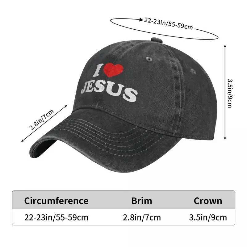 Colorful dad hat I love womens hat sun hat baseball hat Jeeus God Cross Peaked hat W241225