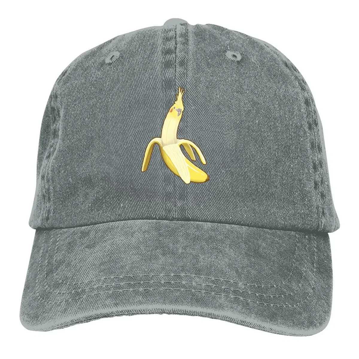 Bananaaaa Cockatiel Banana Baseball Hat Peaked Cap Parrot Bird Pet Sun Sunshade Hat W241225