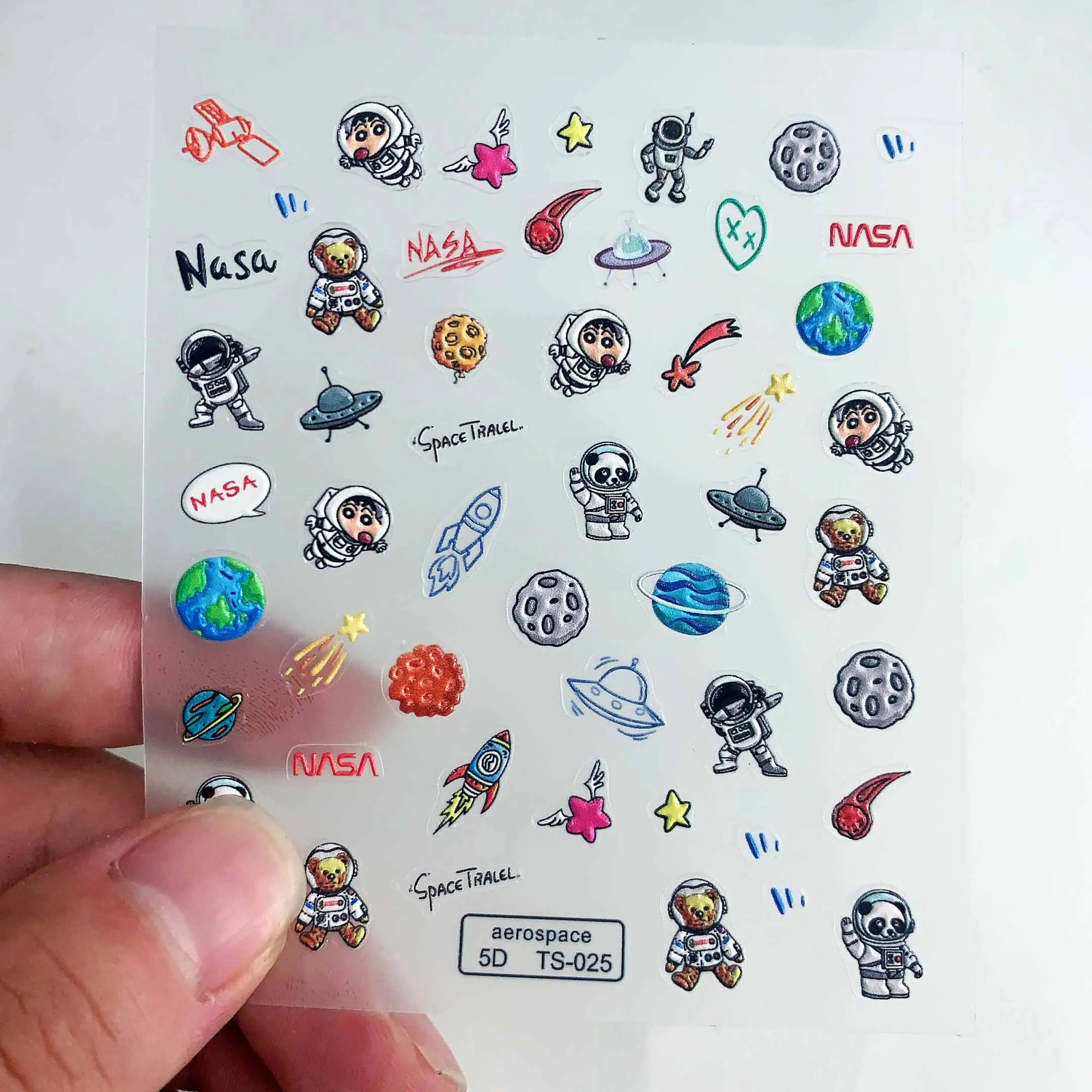 OEM ODM Nail Sticker Custom Personalized Cartoon 5d Nail Stickers Decals Wholesale 100 Pieces 241225