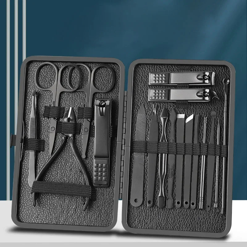 Professional Nail Clipper Set Manicure Cutters Stainless Steel Ear Spoon Nail Clipper Beauty Tools Home Salon Use Manicure Kit 241225