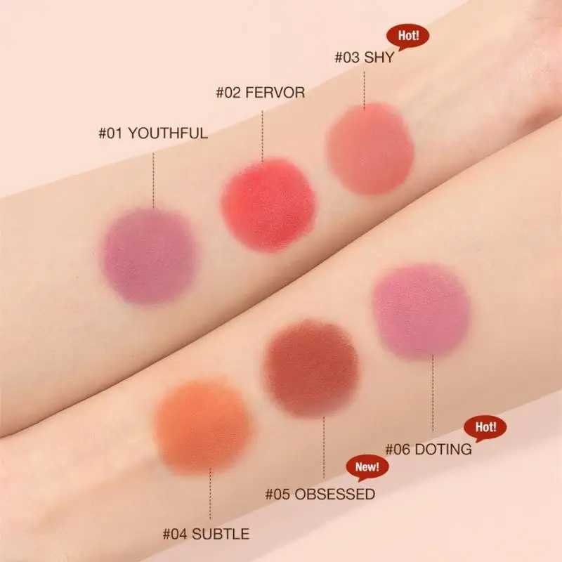 6 Colors Rouge Cheeks Contouring B Stick Multi-function Waterproof Lasting Ber Brightening Ber Cream Natural MakeupXJ241225